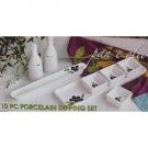 Dipping Set Porcelain 10 Pc. Dipping Set,Catering,Party,Kitchen,Gadgets Dipping Set Porcelain 10 Pc. Dipping Set,Catering,Party,Kitchen,Gadgets