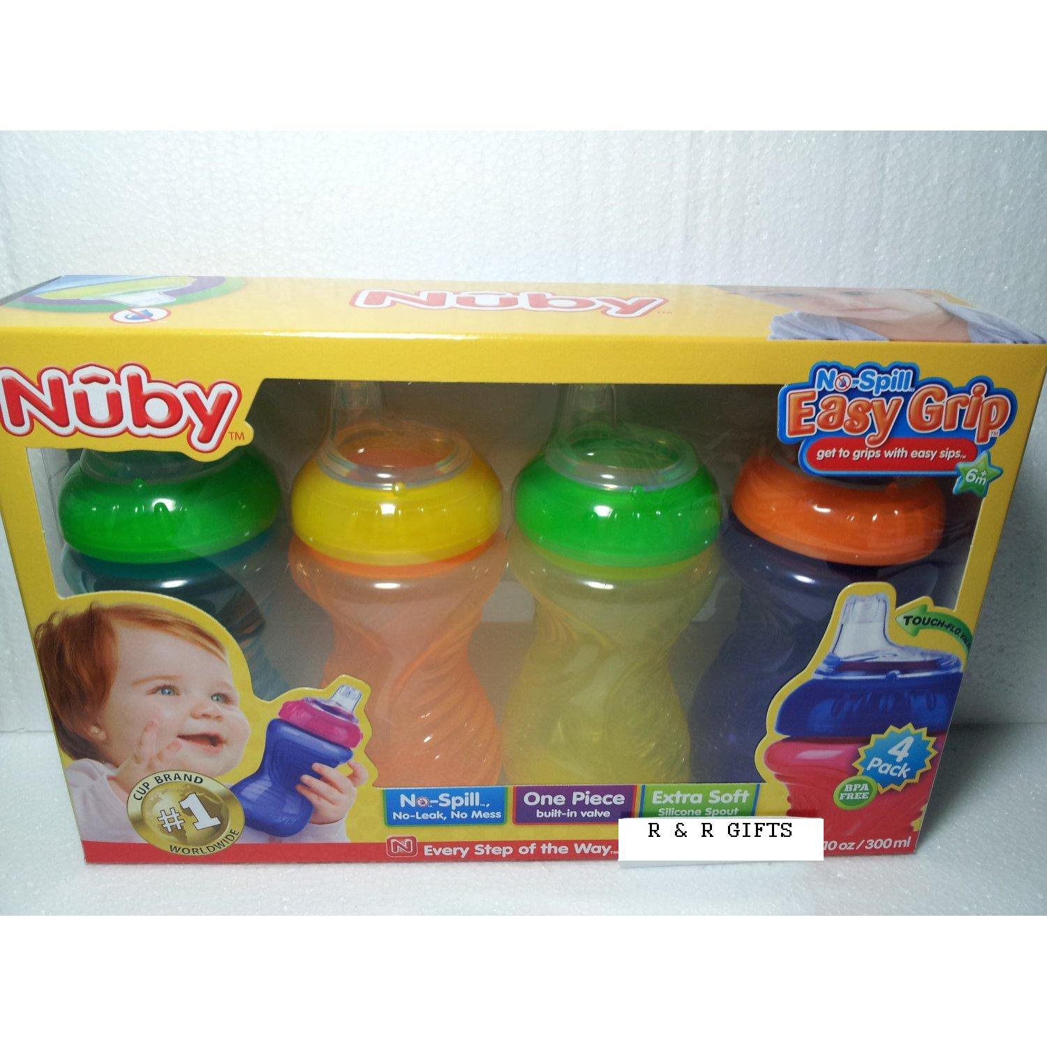 Nuby s 4 pack 10 oz sippy cups bpa free