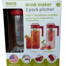 Takeya  2Pk Drink Maker Pitchers  With Infuser