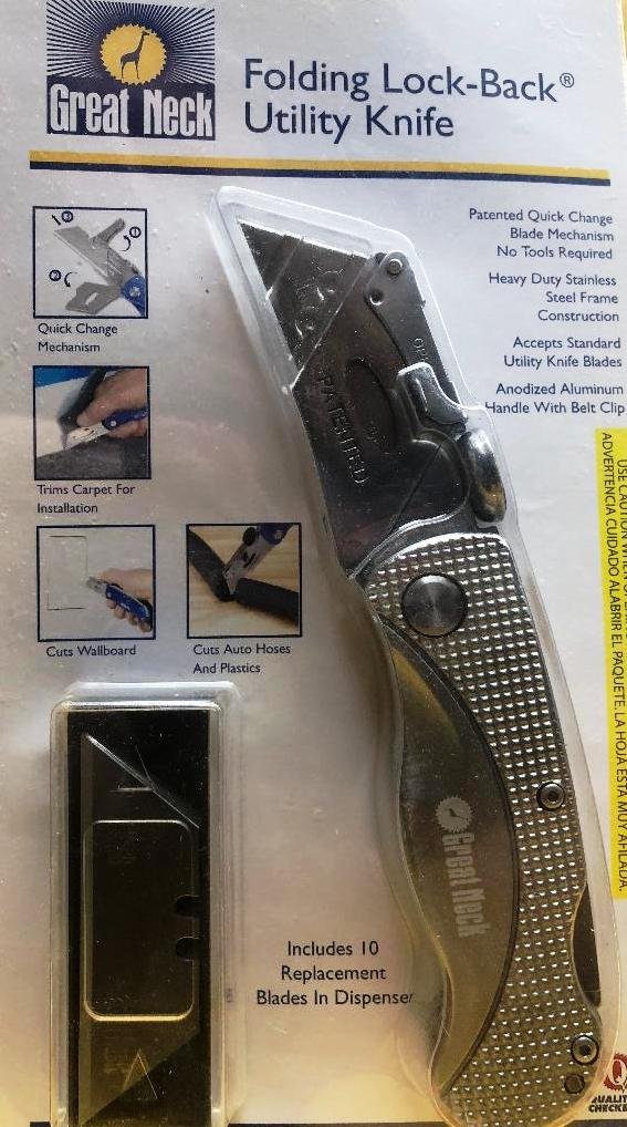 GREAT NECK Folding LockBack Utility Knife
