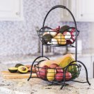 Basket Two Tier Wrought Iron,Kitchen,Gadgets