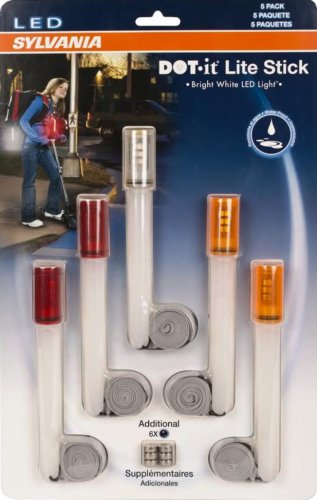 Light Lite Sticks FIVE PACK Sylvania Glow Sticks,Flashlight,Lantern