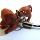 Cocker Spaniel Dog Figure Cellphone Strap Keychain RARE