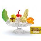 Re-ment Dollhouse Miniature Food Display Banana Boat Icecream Sundae **Free Shipping