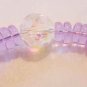 LAVENDER CRYSTAL WITH VINTAGE BEADS BRACELET