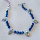 SAPPHIRE AND WHITE SWAROVSKI CRYSTAL BRACELET