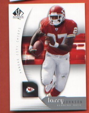 Larry Johnson #43 2005 SP Authentic CHIEFS