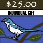 $ 25 Donation - Scrub-Jay Trail  (Individual Gift)