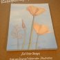 California Poppy -100% ECO Memo/Note Pad, Includes Recycled Cedar-wood Pencil
