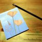 California Poppy -100% ECO Memo/Note Pad, Includes Recycled Cedar-wood Pencil
