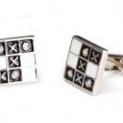 CUFF LINKS -NOUGHTS & CROSSES