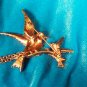 1950's Sparrows Sweater Clip and Earrings Set