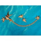1950's Sparrows Sweater Clip and Earrings Set