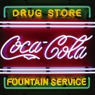 COCA COLA COKE DRUG STORE SODA POP FOUNTAIN NEON SIGN