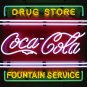 COCA COLA COKE DRUG STORE SODA POP FOUNTAIN NEON SIGN