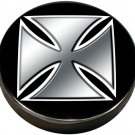 SILVER IRON CROSS BIKER BAR STOOL PUB CHAIR FREE SHIPP