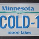 1982 POST CEREAL BICYCLE STATE LICENSE PLATE MINNESOTA
