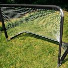 FOLDING STEEL HOCKEY PUCK SOCCER BALL PLAYER GOAL + NET