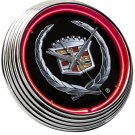 Cadillac GM Hood Ornament Fender Trunk Emblem Neon Clock Sign