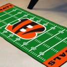 CINCINNATI BENGALS TEAM FIELD RUG GAME MAT FREE SHIP