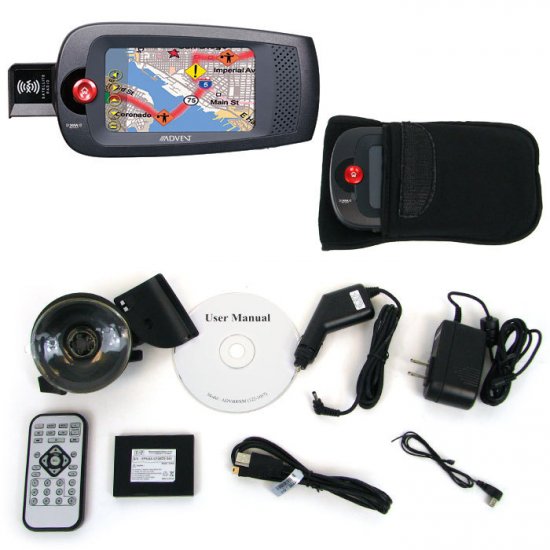 Advent ADV800XM GPS Navigation Map XM Radio MP3 System