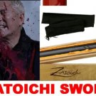 Zatoichi Blind Swordsman Samurai Movie Katana Sword Black