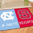 NORTH CAROLINA TARHEELS VS NORTH CAROLINA STATE RUG MAT