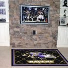 BALTIMORE RAVENS FOOTBALL TEAM AREA RUG GAME MAT 5X8