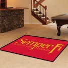 USMC MARINE CORP SEMPER FI DEVIL DOG RUG 4X6 FREE SHIP