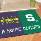 MICHIGAN WOLVERINES VS MICHIGAN STATE SPARTANS RUG MAT