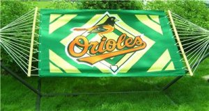 BALTIMORE ORIOLES BASEBALL BED MLB CANVAS DECK HAMMOCK