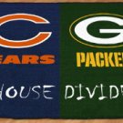 CHICAGO BEARS GREEN BAY PACKERS GAME MAT RUG FREE SHIP