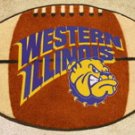 Western Illinois Leathernecks Football Shaped Rug Mat
