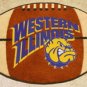Western Illinois Leathernecks Football Shaped Rug Mat
