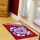 USCG US COAST GUARD MILITARY MARITIME MAT RUG FREE SHIP