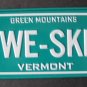 1982 POST CEREAL BICYCLE STATE LICENSE PLATE VERMONT