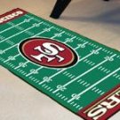 SAN FRANCISCO 49ERS FOOTBALL FIELD RUG MAT FREE SHIPPIN