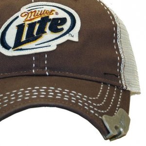 miller lite hat with bottle opener