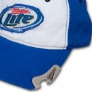 Miller Lite Beer Bottle Cap Opener Frayed Swirl Patch Baseball Hat