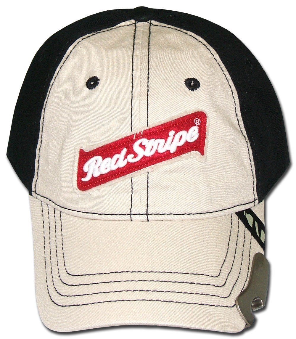 Red Stripe Jamaican Beer Bottle Opener Baseball Cap Hat
