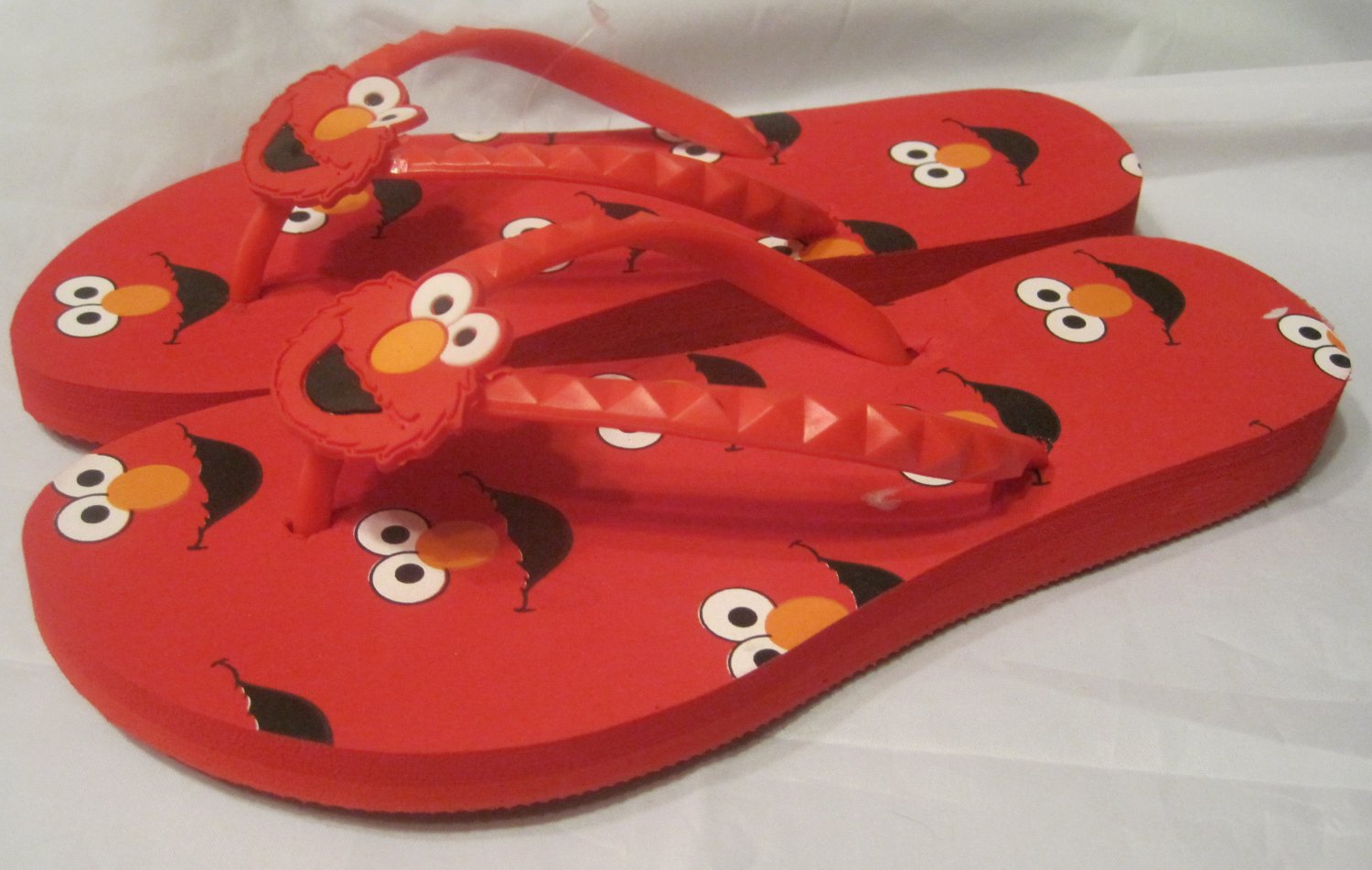 Sesame Street Elmo  Women Flip Flop Thong Sandal  Shoe Size 7 8