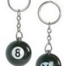 Playboy Bunny Billiard Pool 8 Ball Keychain Ring FOB