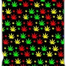Marijuana Pot Leaf Rastafari Weed Hemp Plant Fleece Blanket Throw