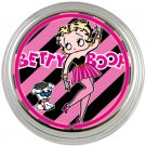 Sexy Betty Boop Boy Toy Pink Mini Skirt Neon Wall Clock