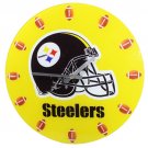 Pittsburgh Steelers Football Game Helmet Glass Clock