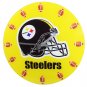 Pittsburgh Steelers Football Game Helmet Glass Clock