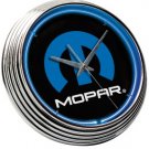 Chrysler Dodge Mopar Hood Fender Emblem Neon Clock Sign