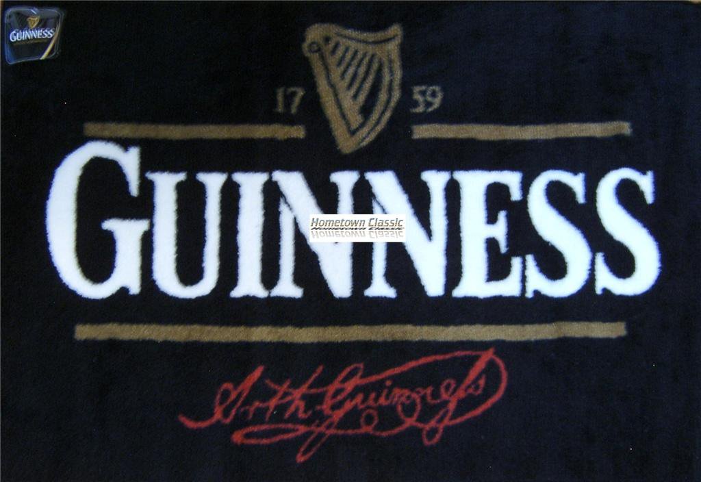 Arthur Guinness Signature Extra Stout Irish Beer Harp Pub Mat Bar Sign ...