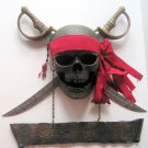 Jolly Roger Carribean Pirate Skull Crossbones Cutlass Swords Bar Pub Wall Sign
