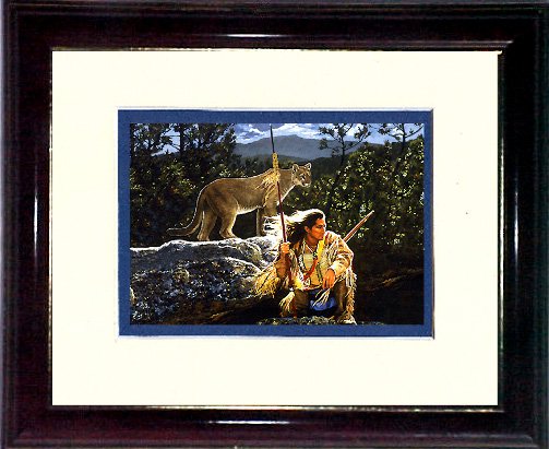 THE Brave and His Spirit Guide The Cougar #A435